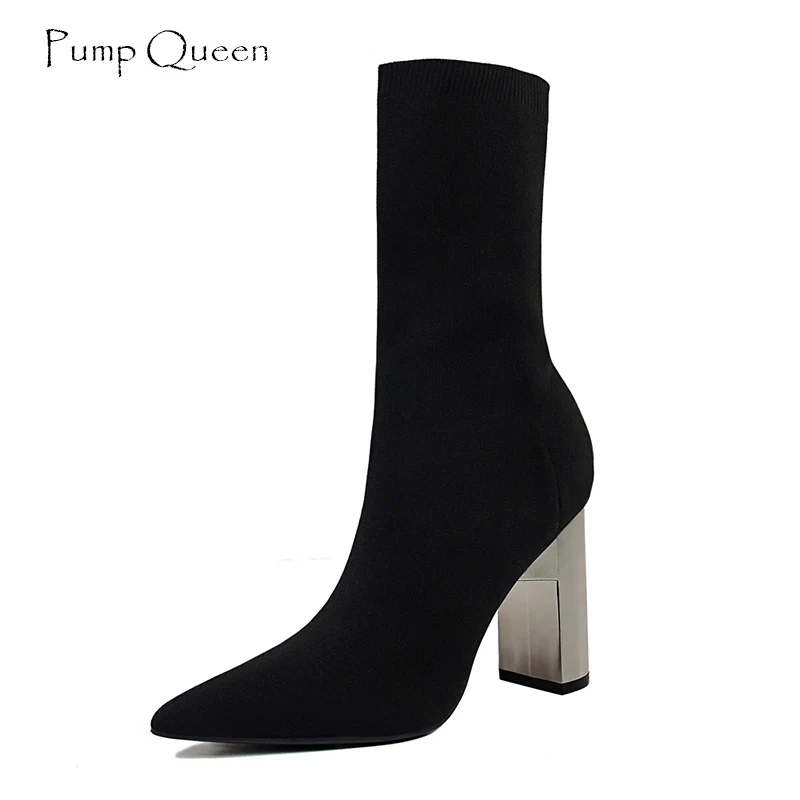 Socks Boots Women Shoes 2019 Spring High Heels Women Boots Metal Color Special Thick Block High Heeled Ladies Shoes Plus Size 40
Socks Boots Women Shoes 2019 Spring High Heels Women Boots Metal Color Special Thick Block High Heeled Ladies Shoes Plus Size 40