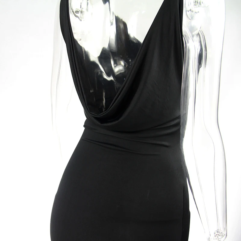 Forefair Sexy Bodycon Party Dress Summer Backless Maxi (3)