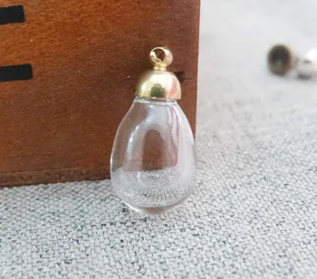 100set/lot new 11x15mm tear tiny clear glass bottle wishing vial & 6mm top connector cap for diy jewelry
100set/lot new 11x15mm tear tiny clear glass bottle wishing vial & 6mm top connector cap for diy jewelry
