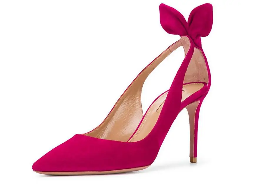 Elegant Ankle Butterfly Knot Cut Out Stiletto Pumps Thin High Heels Plain Color Pointed Toe Slip On Best Selling Woman Shoes
Elegant Ankle Butterfly Knot Cut Out Stiletto Pumps Thin High Heels Plain Color Pointed Toe Slip On Best Selling Woman Shoes