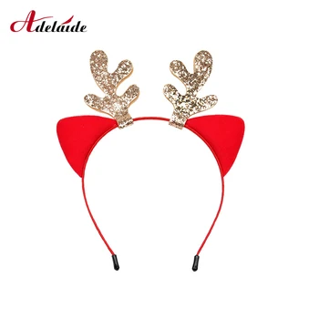 Christmas Kids Baby Girls Headwear Cute Cartoon cat ears Sequined Antler Hairband Headband Ears Girl Hair Accessories
Christmas Kids Baby Girls Headwear Cute Cartoon cat ears Sequined Antler Hairband Headband Ears Girl Hair Accessories