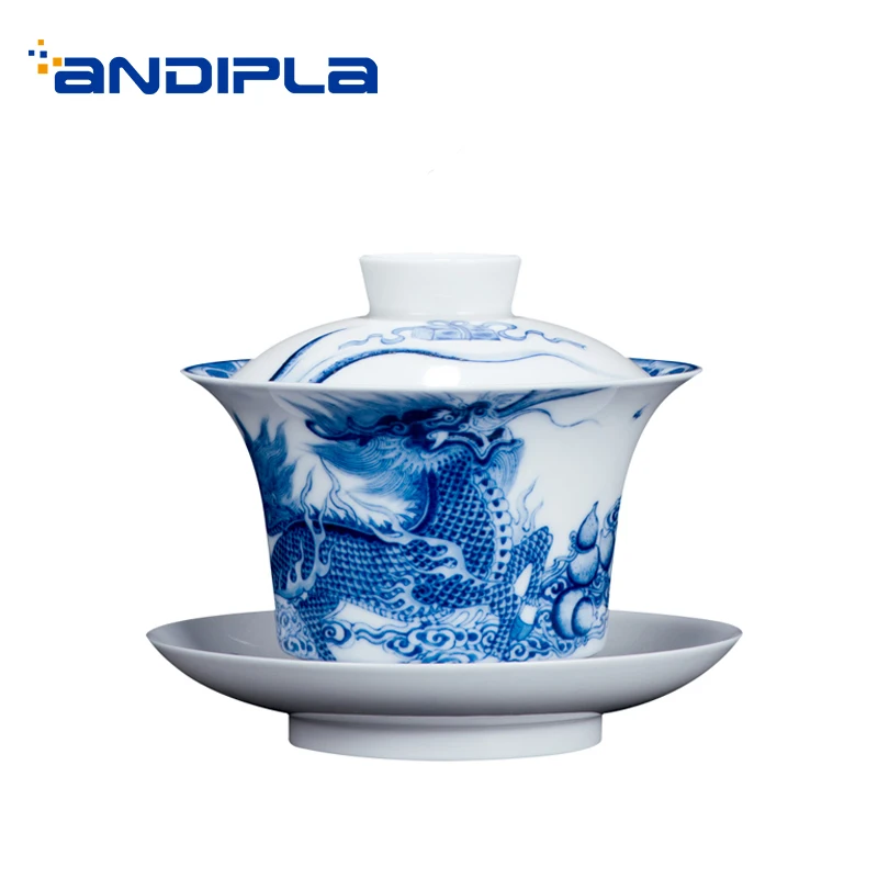 180ml Jingdezhen Hand Painted Dragon Pattern Gaiwan Vintage Porcelain Drinkware Puer Tea Bowl Saucer Lid Kit Handmade Teapots
180ml Jingdezhen Hand Painted Dragon Pattern Gaiwan Vintage Porcelain Drinkware Puer Tea Bowl Saucer Lid Kit Handmade Teapots
