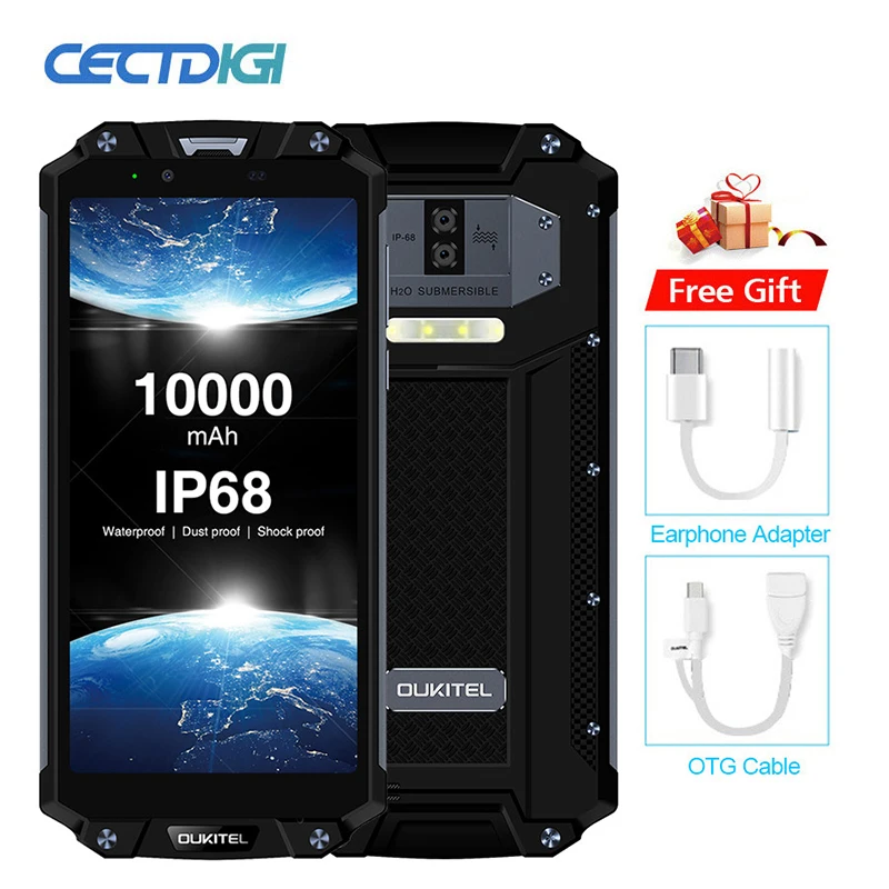 NFC IP68 Waterproof smartphone OUKITEL WP2 6.0" 18:9 Android 8.0 MT6750T Octa Core 4GB RAM 64GB ROM 10000mAh Mobile Phone
NFC IP68 Waterproof smartphone OUKITEL WP2 6.0" 18:9 Android 8.0 MT6750T Octa Core 4GB RAM 64GB ROM 10000mAh Mobile Phone