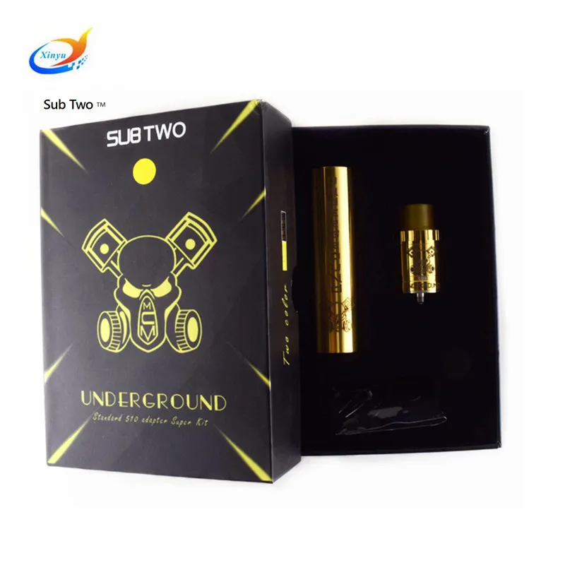 SUB TWO Electronic cigarette Underground Kit vape mod mechanical huge vapor mod with RDA E Cigarette 2 Colors fit 18650 Battery
SUB TWO Electronic cigarette Underground Kit vape mod mechanical huge vapor mod with RDA E Cigarette 2 Colors fit 18650 Battery