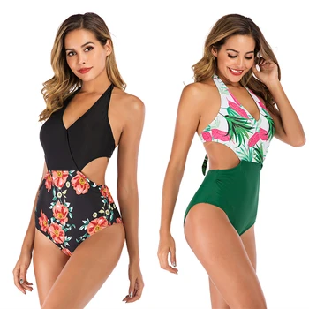 2020 Women's Print Sexy One Piece Swimsuit Deep-V Backless Swimwear Push up Bandage Monokini High Waist Bodysuit Maillot De Bain
2020 Women's Print Sexy One Piece Swimsuit Deep-V Backless Swimwear Push up Bandage Monokini High Waist Bodysuit Maillot De Bain