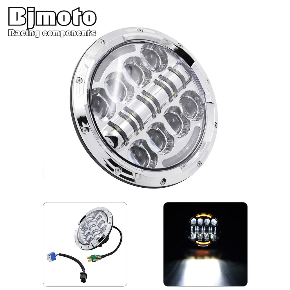Bjmoto 7 INCH High Low Beam Led Motorcycle Headlight 7" Headlamp amber turn signal light For Harley Jeep Wrangler JK head light
Bjmoto 7 INCH High Low Beam Led Motorcycle Headlight 7" Headlamp amber turn signal light For Harley Jeep Wrangler JK head light