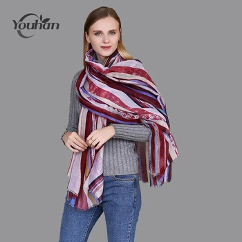 YOUHAN 2018 Women Scarf Luxury Brand Linen Cotton Striped Print Blanket Shawl Scraf Long Scarves Wraps Echarpe Bandana Pashmina
YOUHAN 2018 Women Scarf Luxury Brand Linen Cotton Striped Print Blanket Shawl Scraf Long Scarves Wraps Echarpe Bandana Pashmina