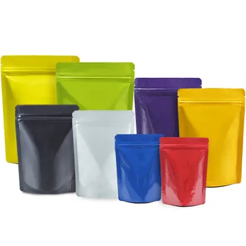 100pcs Varies colors zip lock stand up pouch food candy gift packaging bags large small kitchen storage bag favors organizer
100pcs Varies colors zip lock stand up pouch food candy gift packaging bags large small kitchen storage bag favors organizer