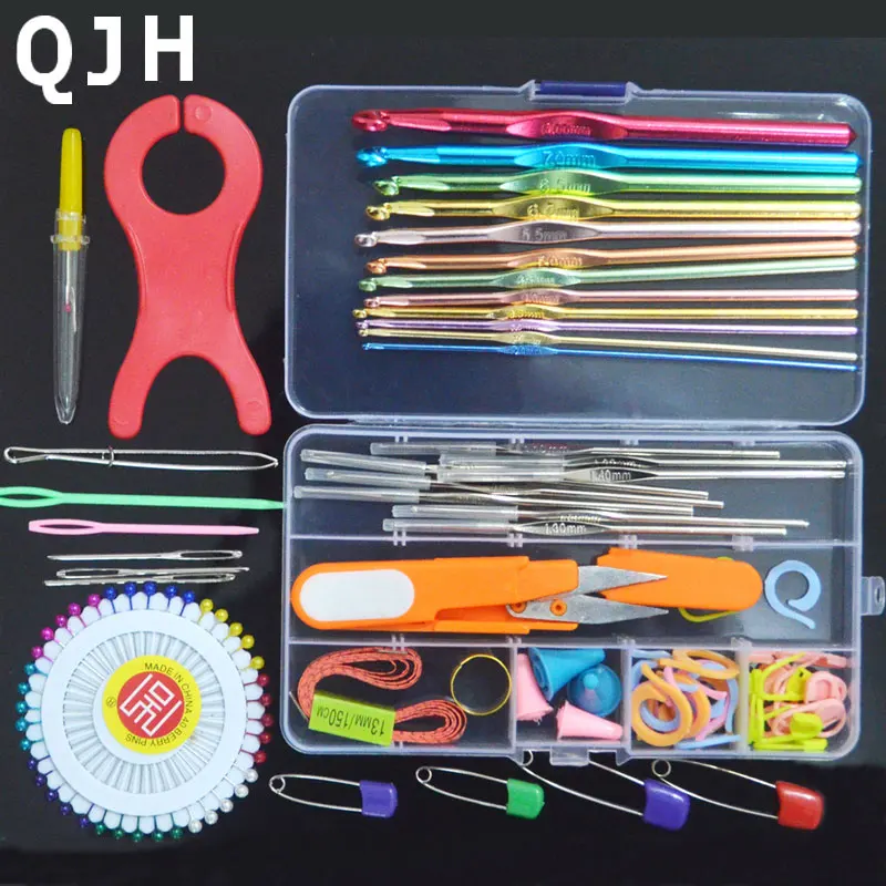 Multicolour Metal Hook Needle Set Knitting Needle Set Crochet Full Set Needle Crocheted Sweater Tools DIY Crafts S801-18
Multicolour Metal Hook Needle Set Knitting Needle Set Crochet Full Set Needle Crocheted Sweater Tools DIY Crafts S801-18