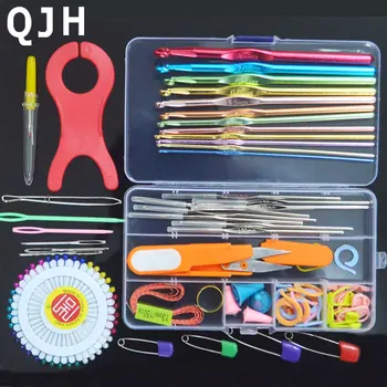 Multicolour Metal Hook Needle Set Knitting Needle Set Crochet Full Set Needle Crocheted Sweater Tools DIY Crafts S801-18 
Multicolour Metal Hook Needle Set Knitting Needle Set Crochet Full Set Needle Crocheted Sweater Tools DIY Crafts S801-18