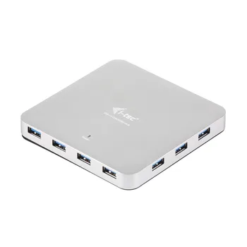 i-tec Metal Superspeed USB 3.0 10-Port Hub, USB 3.2 Gen 1 (3.1 Gen 1) Type-A, USB 3.2 Gen 1 (3.1 Gen 1) Type-A, 5000 Mbit/s, Sil
i-tec Metal Superspeed USB 3.0 10-Port Hub, USB 3.2 Gen 1 (3.1 Gen 1) Type-A, USB 3.2 Gen 1 (3.1 Gen 1) Type-A, 5000 Mbit/s, Sil