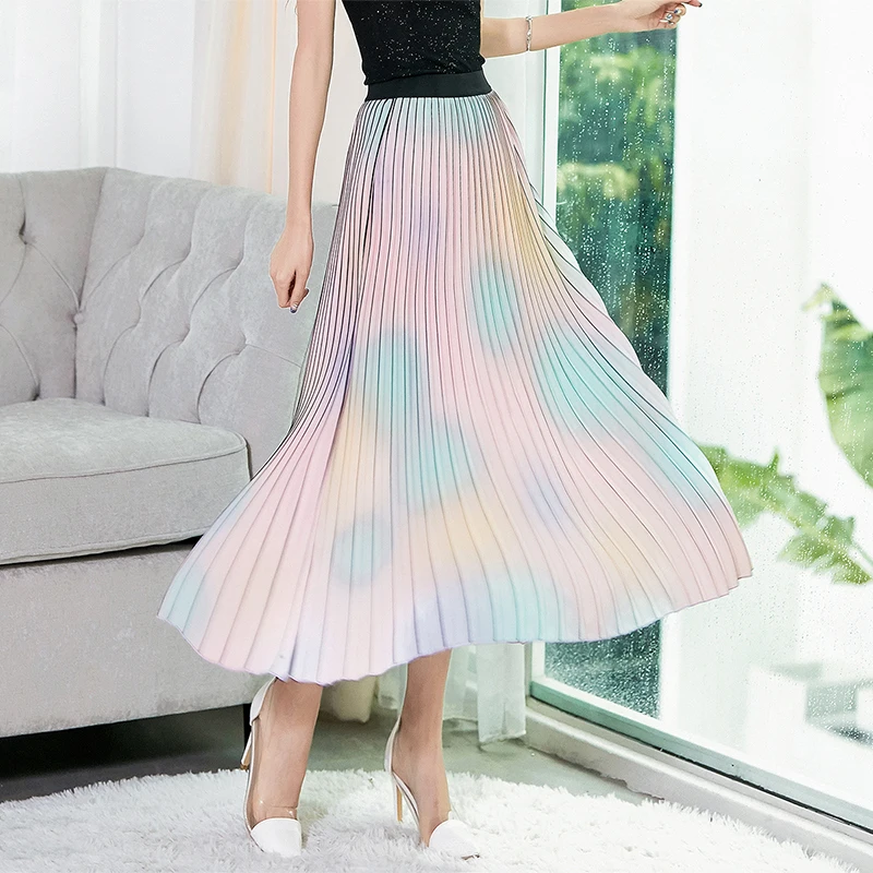 Модная женская миди юбка 2019 Новая летняя элегантная Офисная Женская для работы