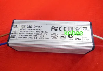 2pcs 40W LED Driver 300mA DC60-120V 20-36x1W Watperproof IP67 Constant Current Aluminum High Power LED Power Supply
2pcs 40W LED Driver 300mA DC60-120V 20-36x1W Watperproof IP67 Constant Current Aluminum High Power LED Power Supply