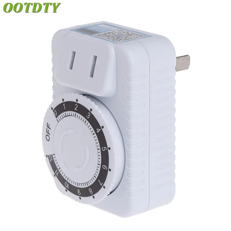 OOTDTY AC 220V 12 Hour Electrical Mechanical Timer Wall Plug Switch Digital Countdown Timer Socket
OOTDTY AC 220V 12 Hour Electrical Mechanical Timer Wall Plug Switch Digital Countdown Timer Socket