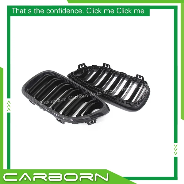 For BMW 2 Series F22 Coupe F23 Convertible F87 M2 2014-ON Dual Slat Double Slat Carbon Fiber Kidney Grille Front Grille Overlay
For BMW 2 Series F22 Coupe F23 Convertible F87 M2 2014-ON Dual Slat Double Slat Carbon Fiber Kidney Grille Front Grille Overlay