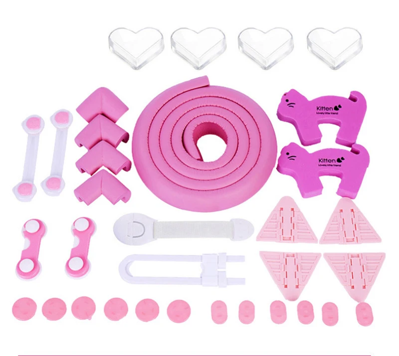 Bumper Strip Anti-collision Edge Corner Anti-touch Plug Drawer Lock Children Security Protection Baby Security Set 33pcs
Bumper Strip Anti-collision Edge Corner Anti-touch Plug Drawer Lock Children Security Protection Baby Security Set 33pcs
