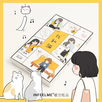 3 set/1 lot Kawaii Paper Cat and Me Greeting Card Postcards Birthday Bussiness Gift Card Set Message Card-Maohewo
3 set/1 lot Kawaii Paper Cat and Me Greeting Card Postcards Birthday Bussiness Gift Card Set Message Card-Maohewo