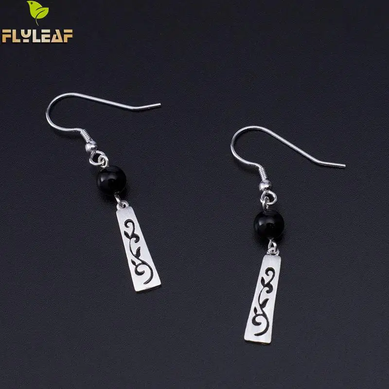 Flyleaf Natural Black Agate Hollow Vine Charm Earrings For Women Handmade 925 Sterling Silver Chinese Style Vintage Jewelry
Flyleaf Natural Black Agate Hollow Vine Charm Earrings For Women Handmade 925 Sterling Silver Chinese Style Vintage Jewelry