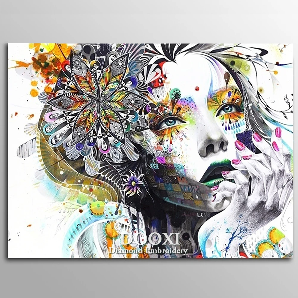 DOOXI Diamond Painting Cross Stitch Full Square Picture of Rhinestone Colorful Girl DIY Diamond Mosaic Diamond Embroidery Sale
DOOXI Diamond Painting Cross Stitch Full Square Picture of Rhinestone Colorful Girl DIY Diamond Mosaic Diamond Embroidery Sale