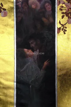 Handpainted Classic Gustav Klimt Oil Painting - Love (Luxury Line) Paintings Reproduction on Canvas Wall Art for Hotel
Handpainted Classic Gustav Klimt Oil Painting - Love (Luxury Line) Paintings Reproduction on Canvas Wall Art for Hotel