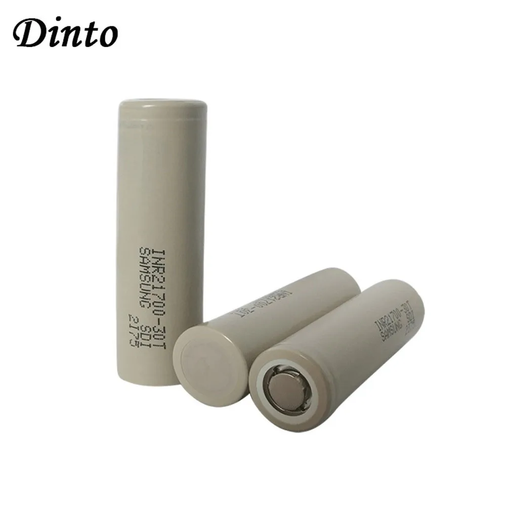 Dinto 2pcs INR21700 30T for Samsung 3000mAh 3.7V 35A High Drain Rechargeable Battery for E-Cigarette Screwdriver E-bike
Dinto 2pcs INR21700 30T for Samsung 3000mAh 3.7V 35A High Drain Rechargeable Battery for E-Cigarette Screwdriver E-bike