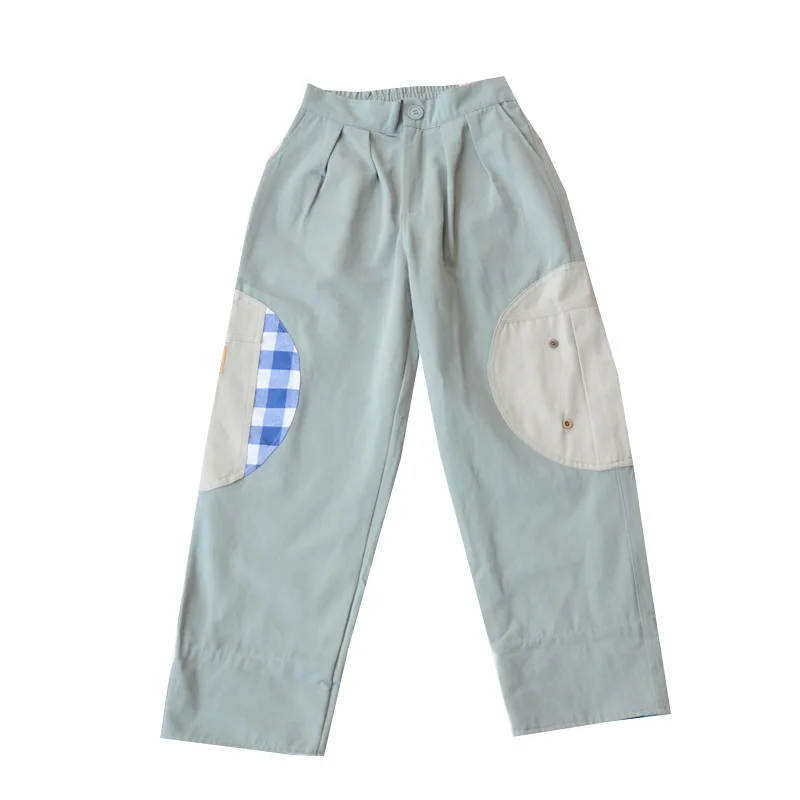 Women's Casual Pants High Waist 2019 New Summer Harajuku Straight Pants Women's Stitching Elastic Waist Cotton Straight Pants
Women's Casual Pants High Waist 2019 New Summer Harajuku Straight Pants Women's Stitching Elastic Waist Cotton Straight Pants