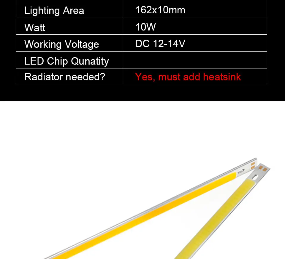 20cm cob led strip light bulb lamp 12v 10w led lighting for diy car bulbs (2)