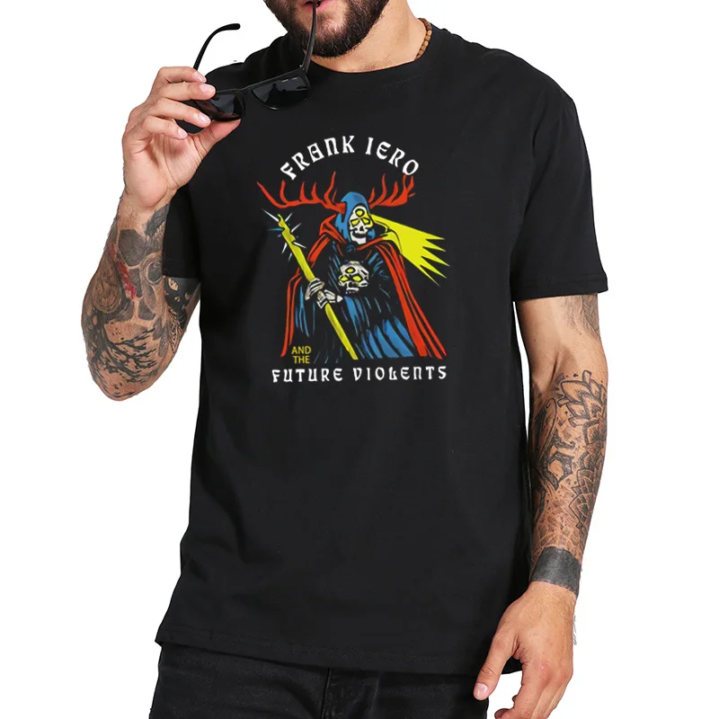 EU Size 100% Cotton T Shirt Frank Iero And The Future Violents Printed Punk Rock Tops Homme Casual Tees
EU Size 100% Cotton T Shirt Frank Iero And The Future Violents Printed Punk Rock Tops Homme Casual Tees
