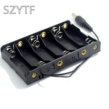 6xAA Battery Holder with DC2.1 Power Jack for Arduino UNO
6xAA Battery Holder with DC2.1 Power Jack for Arduino UNO