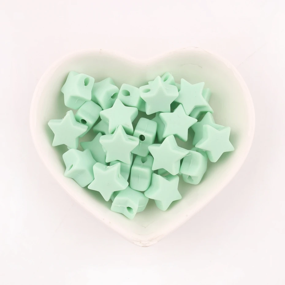 Let's Make Star Shape Silicone Beads 10pc Candy Color Teether For Pacifier Clips DIY Cute Teething Toys Gifts Silicone Beads
Let's Make Star Shape Silicone Beads 10pc Candy Color Teether For Pacifier Clips DIY Cute Teething Toys Gifts Silicone Beads
