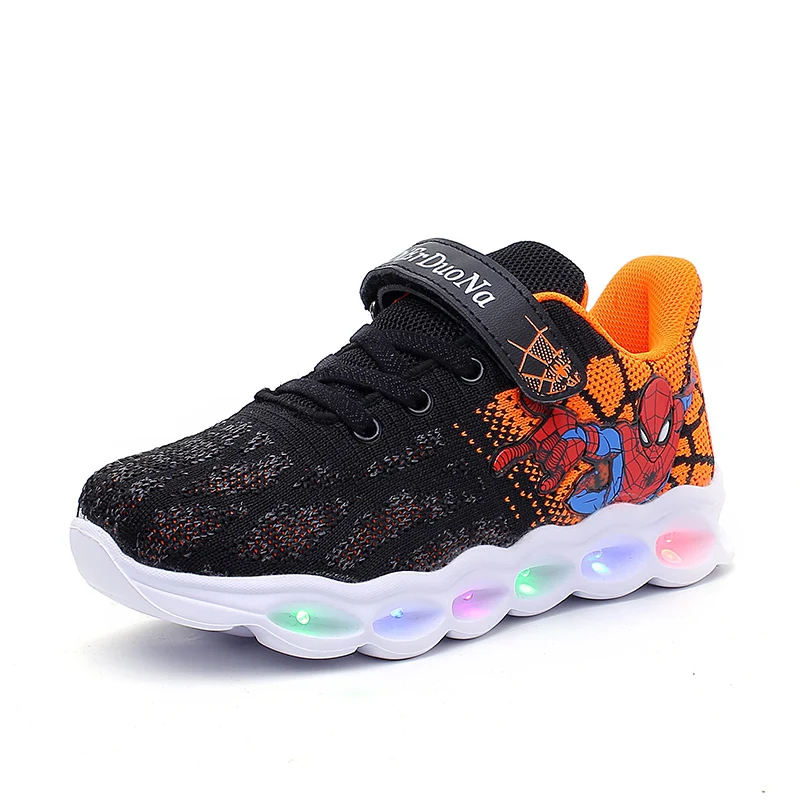 Spiderman Led Light Up Shoes Kids Hook & Loop Colorful Light Boys Girls Glowing Shoes 2019 NEW Children Luminous Sneakers
Spiderman Led Light Up Shoes Kids Hook & Loop Colorful Light Boys Girls Glowing Shoes 2019 NEW Children Luminous Sneakers
