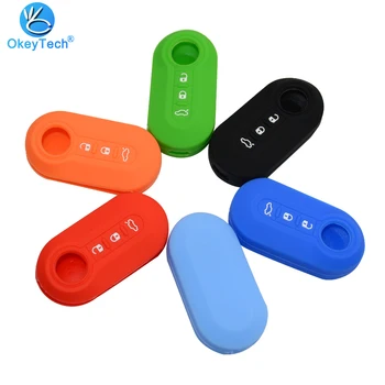 OkeyTech Silicone Car Key Cover Case 3 Buttons High Quality Fit for FIAT 500 Panda Punto Flip Folding Remote Key Case For Car
OkeyTech Silicone Car Key Cover Case 3 Buttons High Quality Fit for FIAT 500 Panda Punto Flip Folding Remote Key Case For Car