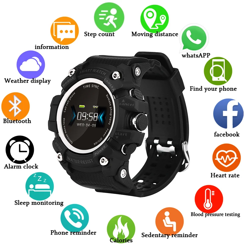 Men Smart Watch Blood Pressure Heart Rate Monitor Smartwatch Mens Fitness Tracker Pedometer Sport Led Electronic Bluetooth Watch
Men Smart Watch Blood Pressure Heart Rate Monitor Smartwatch Mens Fitness Tracker Pedometer Sport Led Electronic Bluetooth Watch