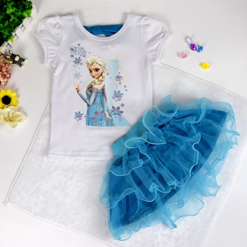 2019 Girls Clothes Elsa Dress Princess Children Clothing Set Kids T-shirt Tops Layered Tutu Skirts Party Dress Summer Wear New
2019 Girls Clothes Elsa Dress Princess Children Clothing Set Kids T-shirt Tops Layered Tutu Skirts Party Dress Summer Wear New