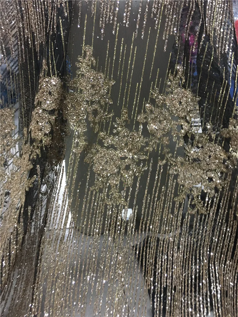 Nice looking black mesh gold glitter net Lace Fabric H-1931 Glued Glitter tull fabric for party dress
Nice looking black mesh gold glitter net Lace Fabric H-1931 Glued Glitter tull fabric for party dress