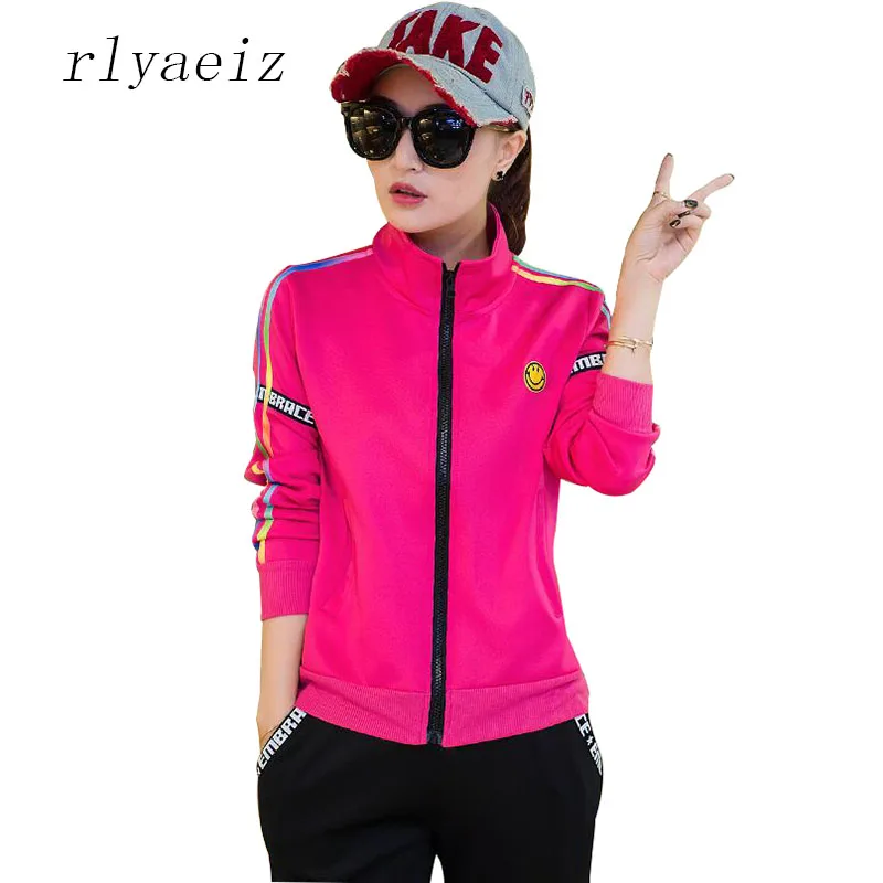 RLYAEIZ Hot Sales Letter Printed 2 Piece Set Women Tracksuits 2017 Plus Size XXXL Zipper Hoodies + Pants Casual Sporting Suits
RLYAEIZ Hot Sales Letter Printed 2 Piece Set Women Tracksuits 2017 Plus Size XXXL Zipper Hoodies + Pants Casual Sporting Suits