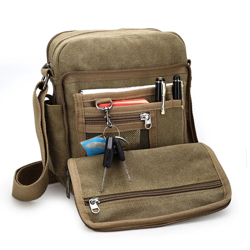 ETONTECK New Men's Bag Vintage Canvas Shoulder Bag with Detachable Water Cup Bags Multifunction Male Crossbody Messenger Bags
ETONTECK New Men's Bag Vintage Canvas Shoulder Bag with Detachable Water Cup Bags Multifunction Male Crossbody Messenger Bags