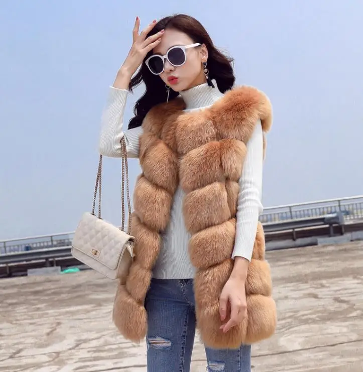 High Quality Fur Vest Coat Luxury Faux Fox Warm Women Coats Vest Winter Fashion Fur Women's Coat Jacket Vest 4XL Fur Coat
High Quality Fur Vest Coat Luxury Faux Fox Warm Women Coats Vest Winter Fashion Fur Women's Coat Jacket Vest 4XL Fur Coat