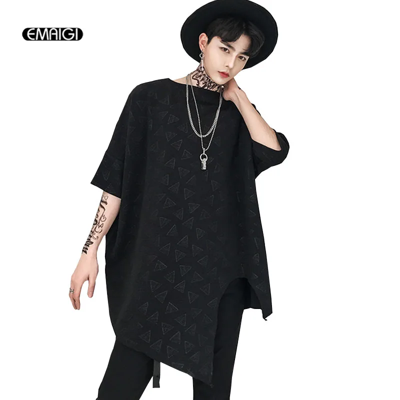New Oversize Irregular Hem Loose T-shirt Male Fashion Hiphop Punk Gothic Style Short Sleeve Tee Shirt
New Oversize Irregular Hem Loose T-shirt Male Fashion Hiphop Punk Gothic Style Short Sleeve Tee Shirt