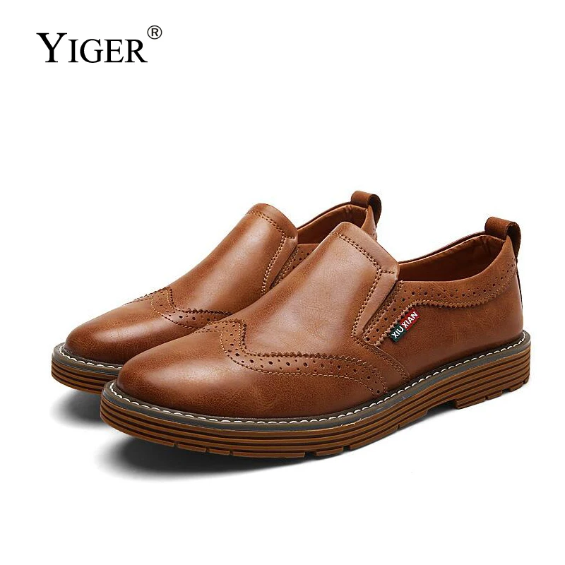 YIGER New Men Dress shoes Man casual leather shoes Genuine Leather Breathable Hand-stitched formal shoes Slip-on Bullock 0273
YIGER New Men Dress shoes Man casual leather shoes Genuine Leather Breathable Hand-stitched formal shoes Slip-on Bullock 0273