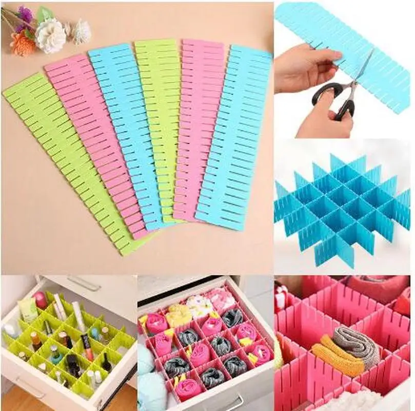 4Pcs 32*7/ 25*7CM DIY Grid Plastic Drawer Separator Adjustable Plastic Drawer Divider Organizers Underwear Socks Clapboard CL531
4Pcs 32*7/ 25*7CM DIY Grid Plastic Drawer Separator Adjustable Plastic Drawer Divider Organizers Underwear Socks Clapboard CL531