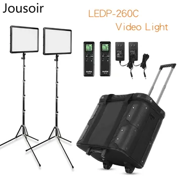Godox 2X LEDP-260C 300-5600K LED Video Light Continuous Lighting with 2X Light Stand + Roller Carry Bag Video Studio Lights Kit
Godox 2X LEDP-260C 300-5600K LED Video Light Continuous Lighting with 2X Light Stand + Roller Carry Bag Video Studio Lights Kit