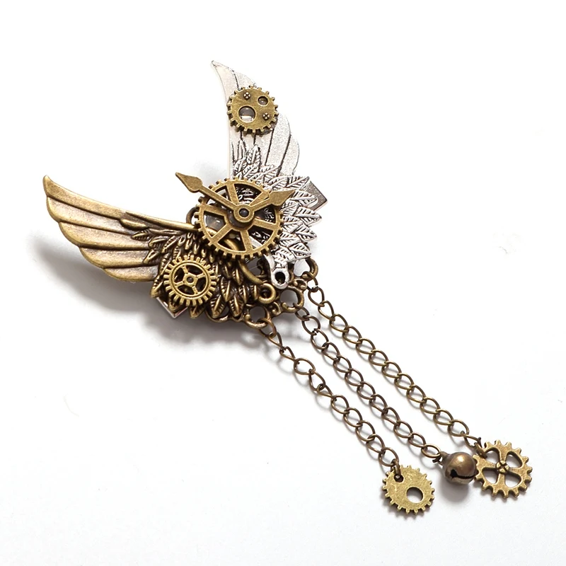 1pc Girls Steampunk Gear Wings Hair Clip Goth Punk Vintage Lolita Lady Headwear hair accessories
1pc Girls Steampunk Gear Wings Hair Clip Goth Punk Vintage Lolita Lady Headwear hair accessories
