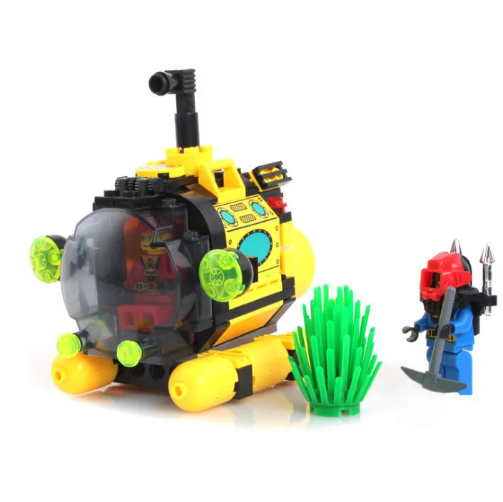 

E Model Compatible with Lego E1213 122pcs Submarine Models Building Kits Blocks Toys Hobby Hobbies For Boys Girls