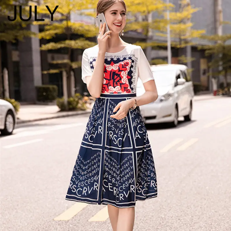 Summer dress Short Sleeves O-Neck Printed Fashion A-Line Dresses Chiffon Printed Vintage Casual Dress Clothes Plus size XL-5XL
Summer dress Short Sleeves O-Neck Printed Fashion A-Line Dresses Chiffon Printed Vintage Casual Dress Clothes Plus size XL-5XL
