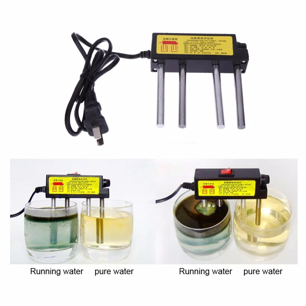 Image Original Electrolysis Iron Bars TDS Water Tester Electrolyzer Quick Water Quality Testing 225 V High Quality