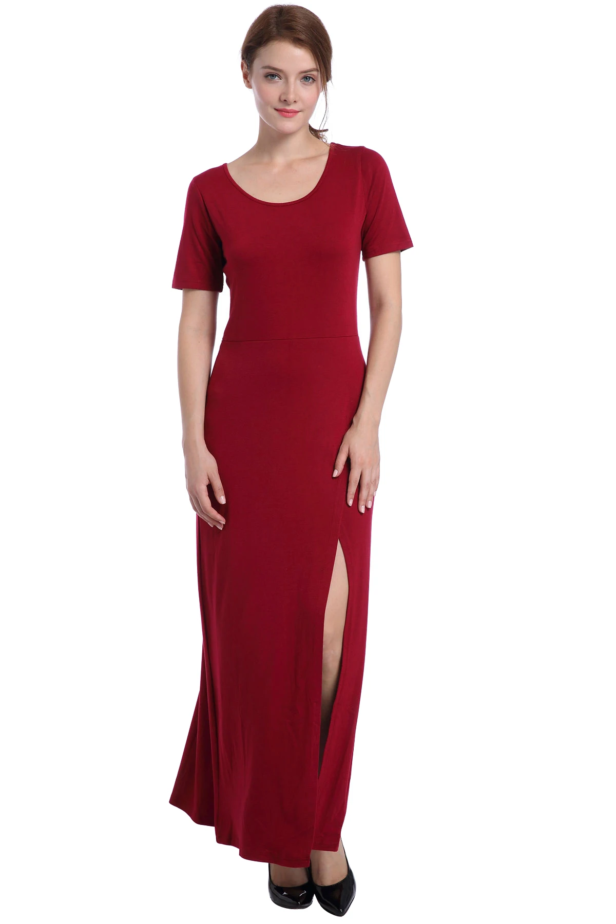 women long dress spilt 059a (3)