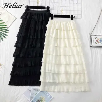 HELIAR Layers Skirt A-line Casual Streetwear Skirt Solid Korean Skirt High Waist Skirt With Ruffled 2019 Summer Midi Skirt Femme
HELIAR Layers Skirt A-line Casual Streetwear Skirt Solid Korean Skirt High Waist Skirt With Ruffled 2019 Summer Midi Skirt Femme