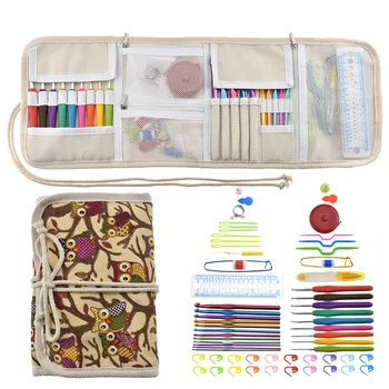 Pratical Crochet Hook Sets Yarn Knitting Needles Roll Up Storage Bag with Soft Grip Crochet Needles Sewing Accessories For Mom
Pratical Crochet Hook Sets Yarn Knitting Needles Roll Up Storage Bag with Soft Grip Crochet Needles Sewing Accessories For Mom