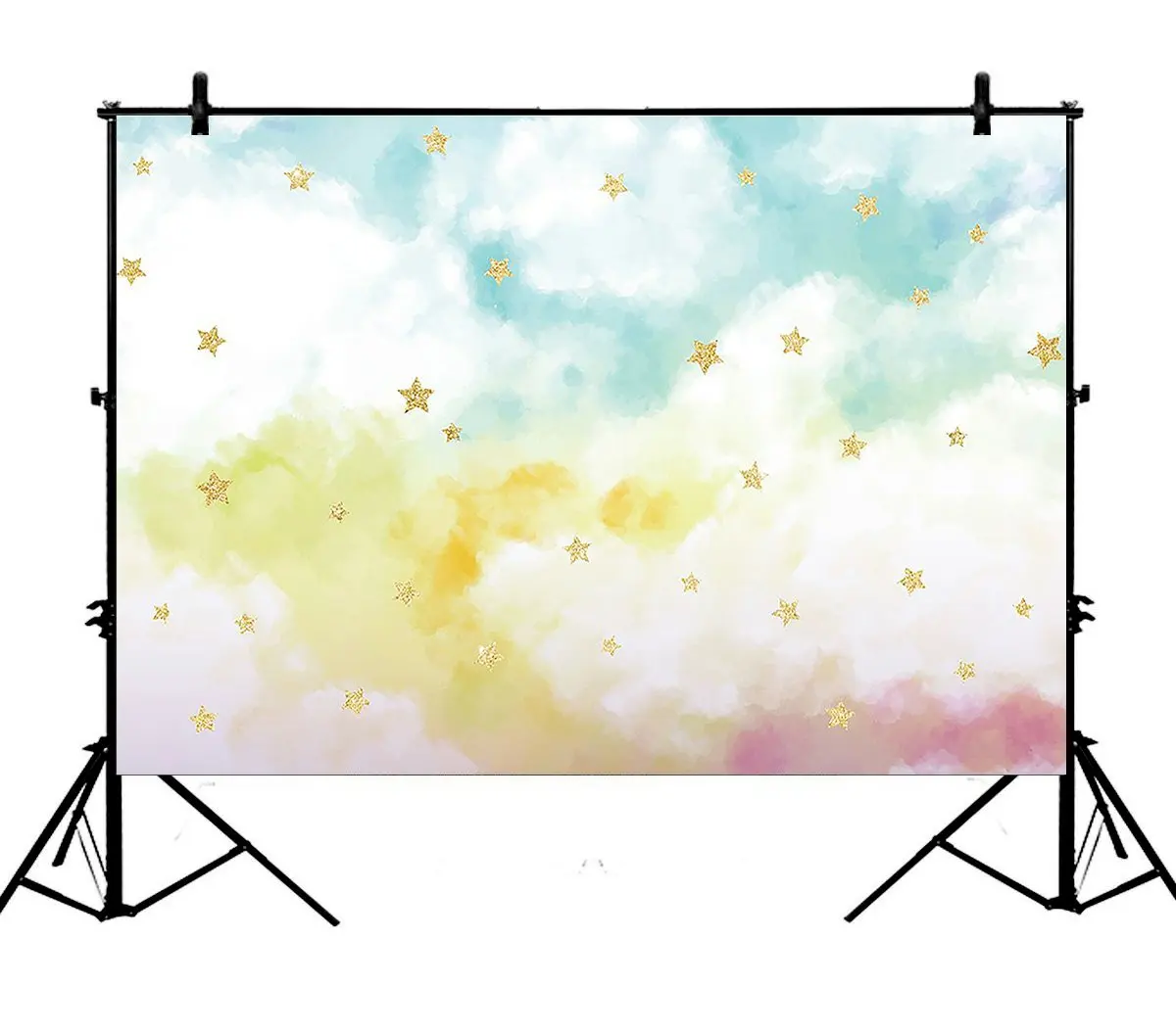 5x7ft White Cloud Sky Golden Glitter Stars Birthday Party Banner Polyester Photo Background Portrait Backdrop
5x7ft White Cloud Sky Golden Glitter Stars Birthday Party Banner Polyester Photo Background Portrait Backdrop
